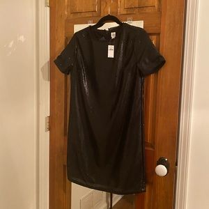NWT Gap sequined short sleeve shift dress